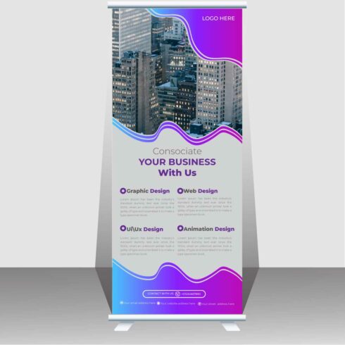 Corporate Business Roll Up Banner Design main cover