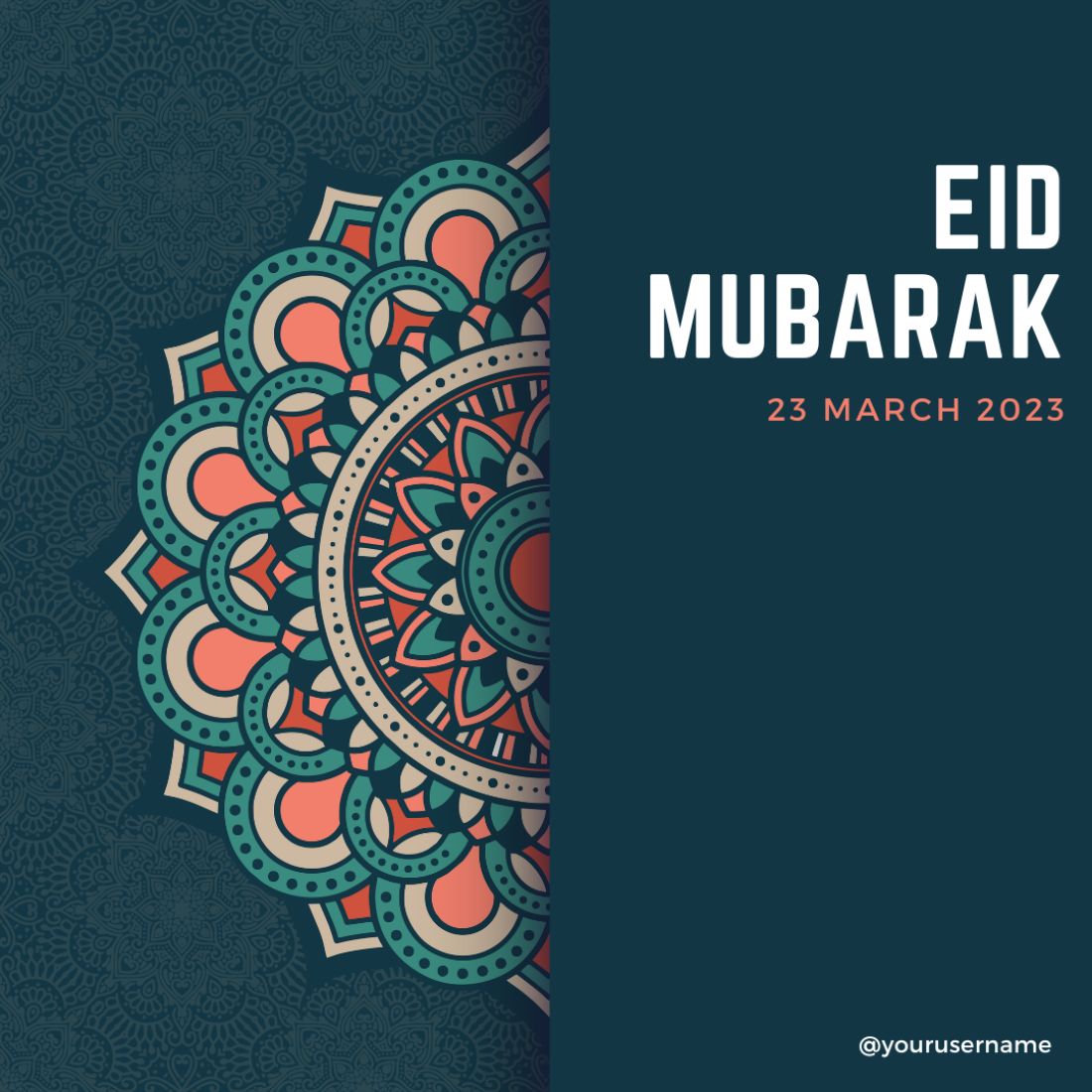 Eid Special Social Media Post Template cover image.