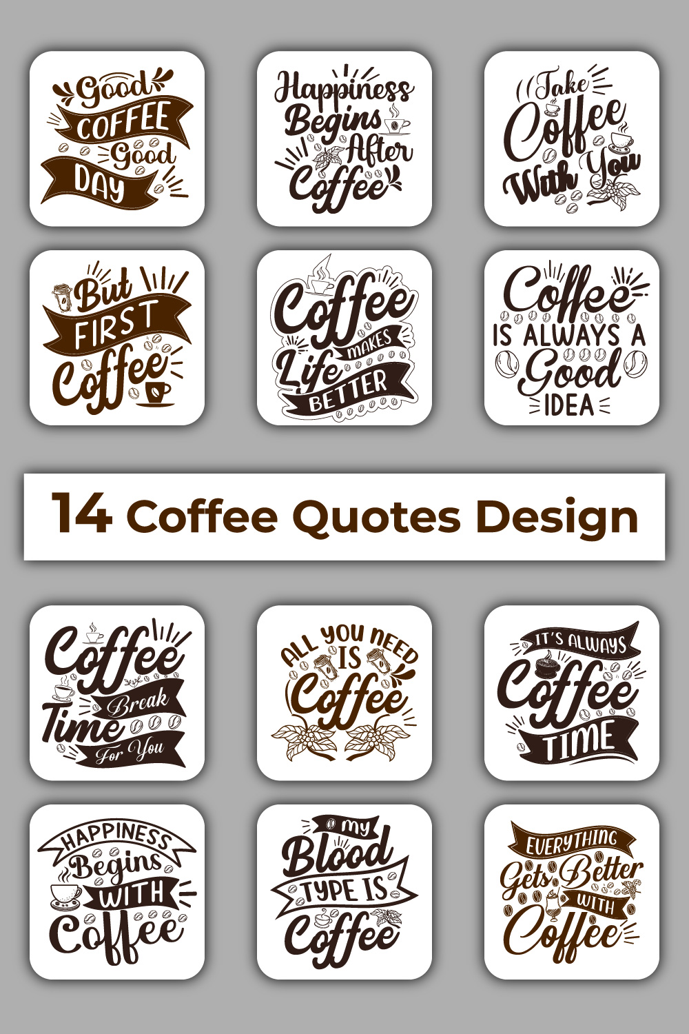 14 coffee typography t shirt design bundle 3 631
