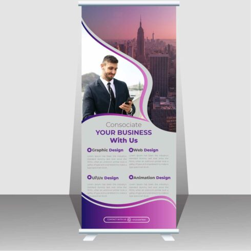 Corporate Business Roll Up Banner Design main cover