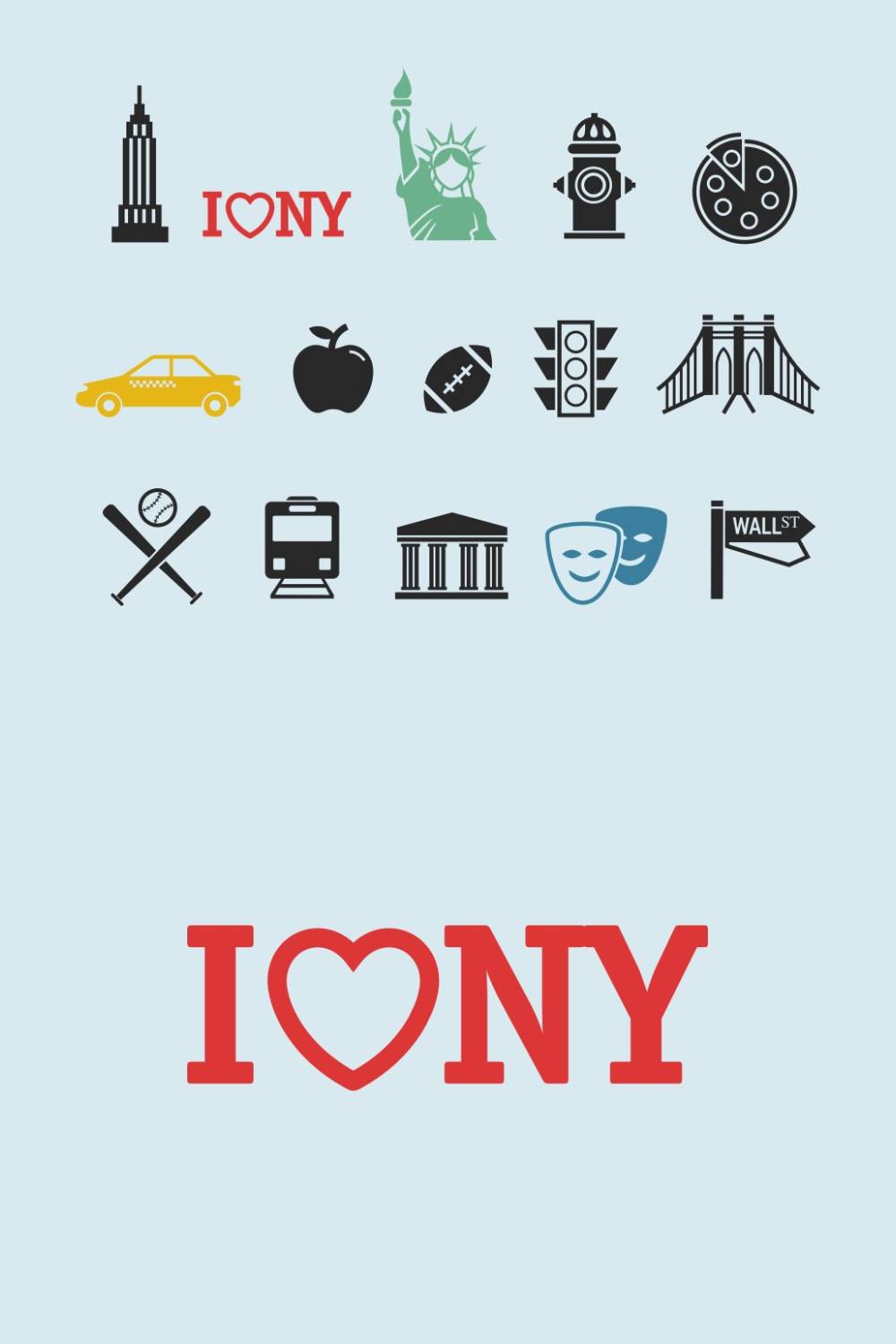 15 New York City Icons Pinterest Cover.