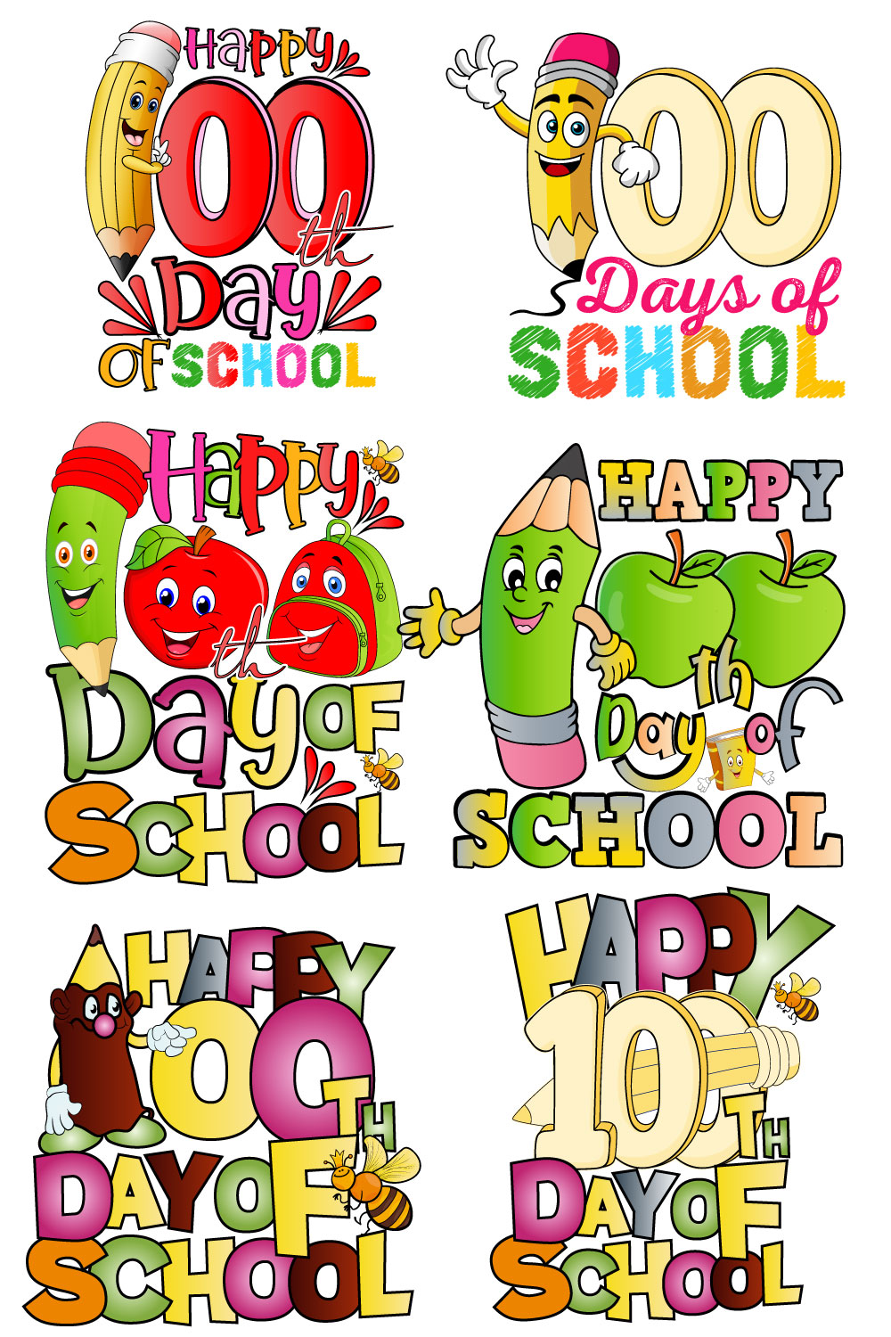 School Days SVG Design Bundle pinterest image.