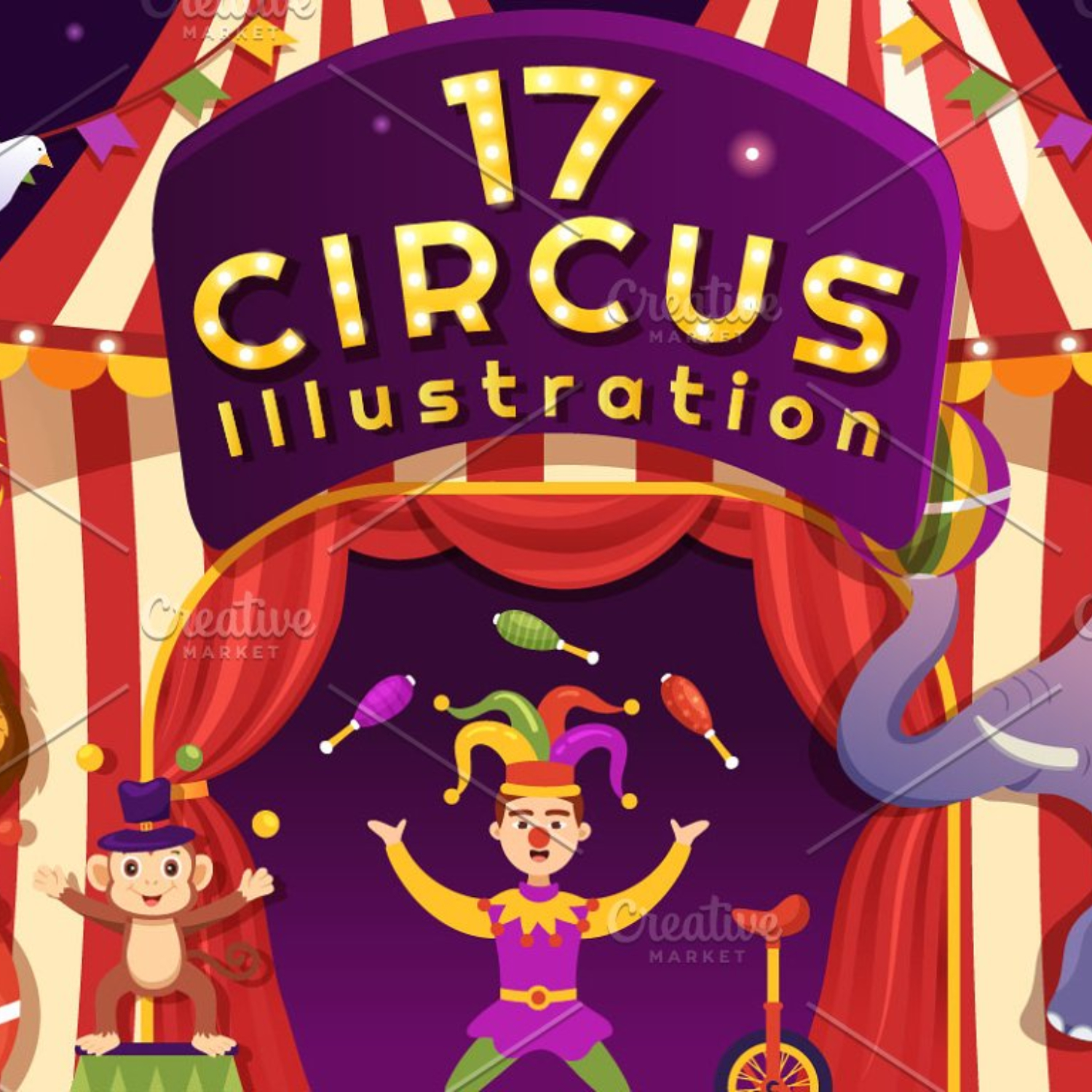 17 Circus Show Illustration.