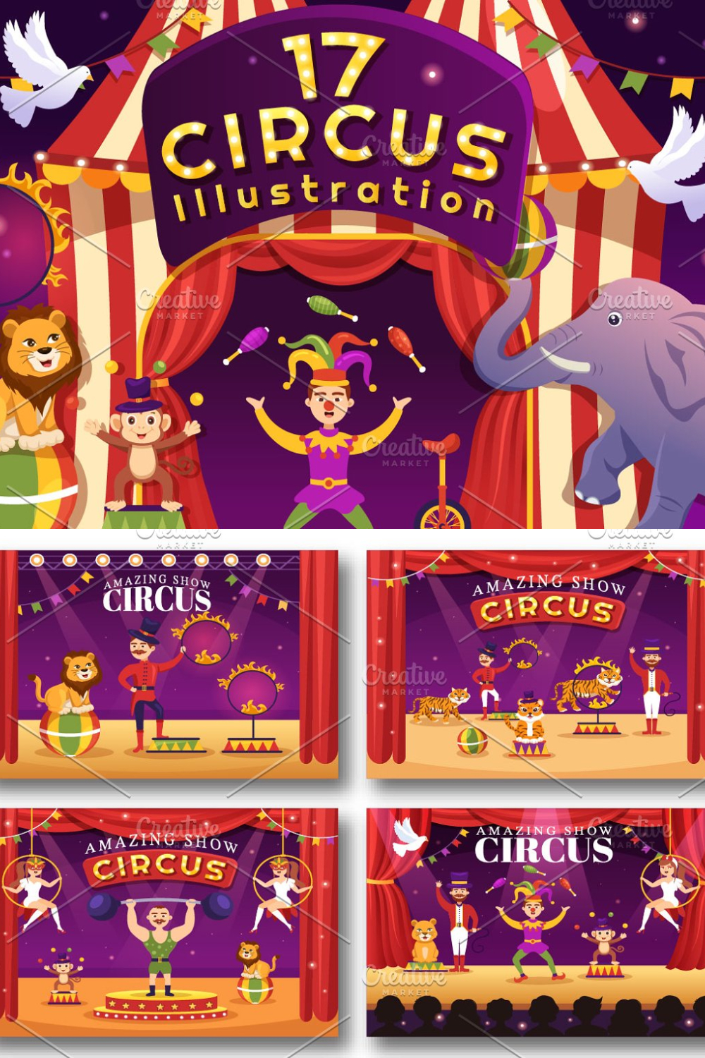 17 Circus Show Illustration - Pinterest.