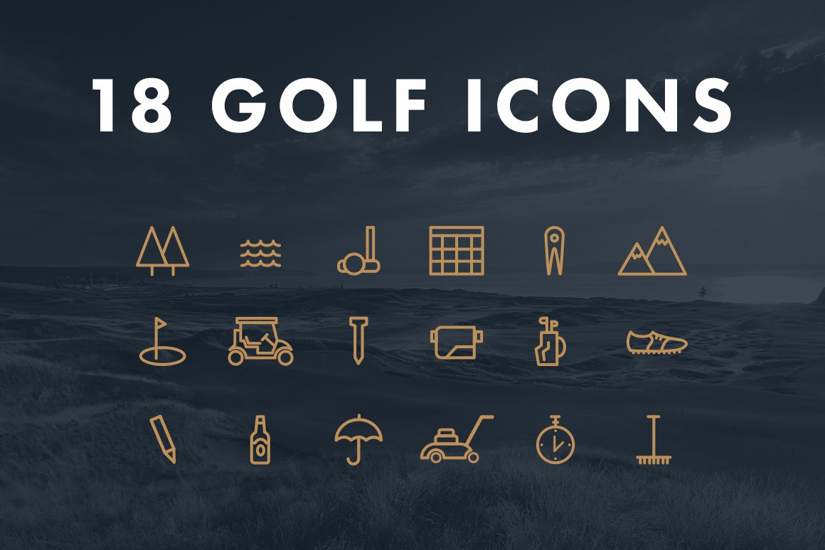 18 golf icons 585
