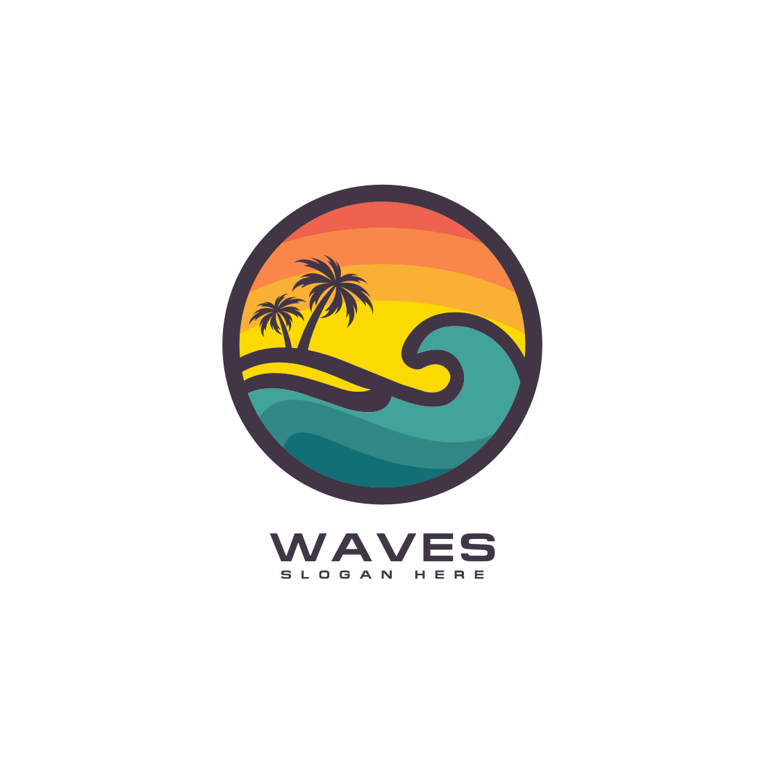 Wave Ocean Logo Vector main cover