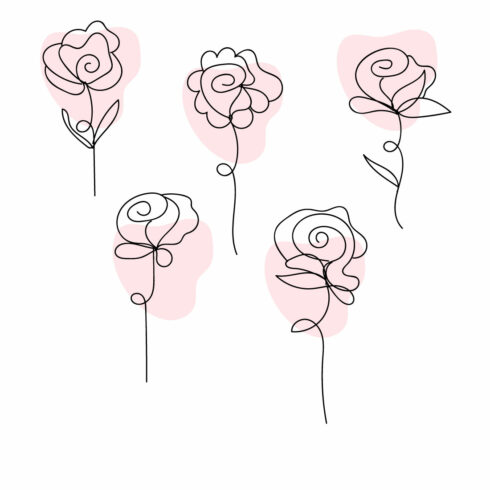 Rose Illustration SVG Bundle main cover