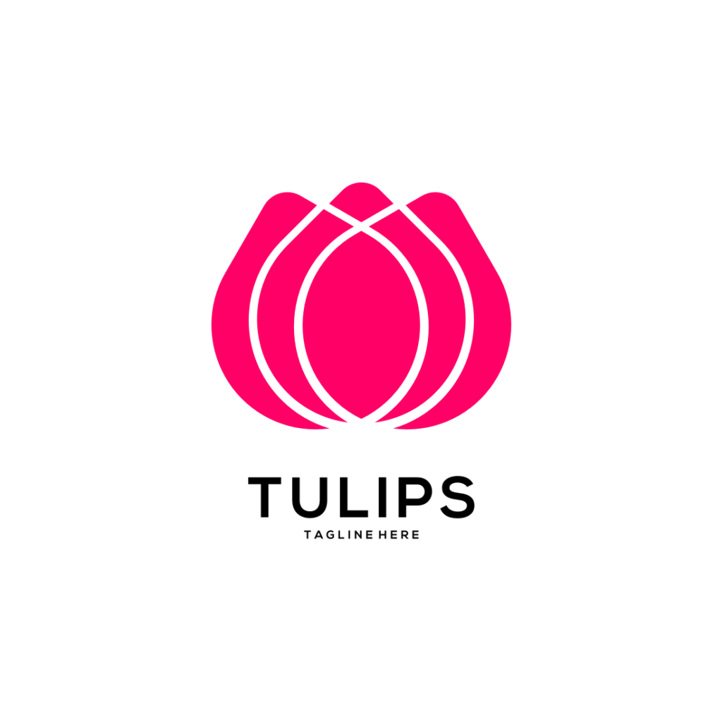Tulip Flower Logo Vector Template Designs MasterBundles