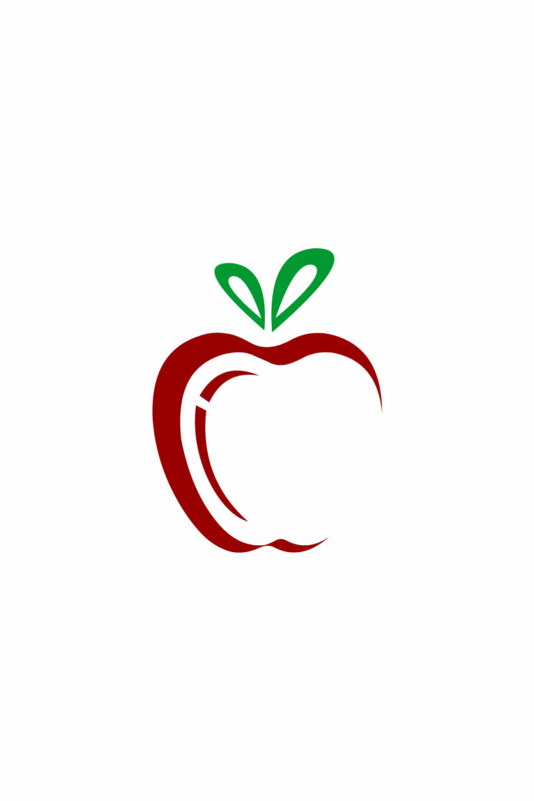 Apple Fruit Logo Vector Design - MasterBundles