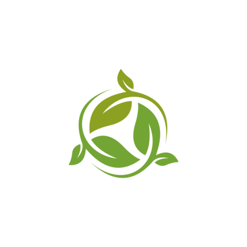 Logos of Green Leaf Ecology Nature Element Vector Icon main cover.