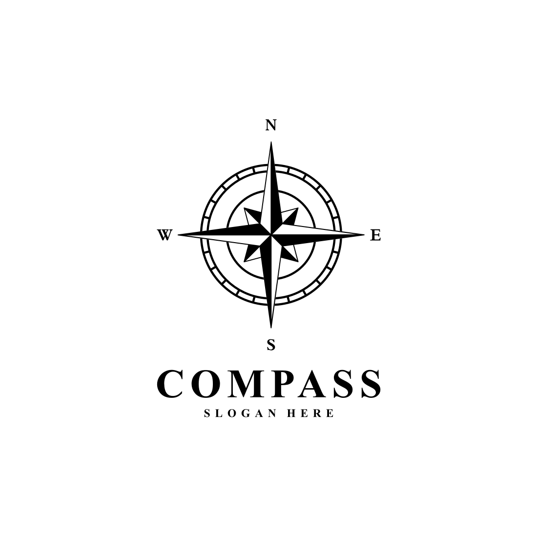 Target compass logo icon design Royalty Free Vector Image