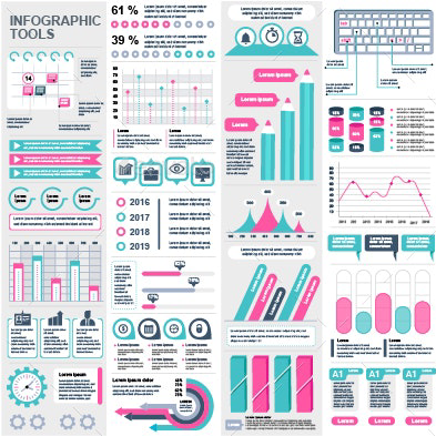 Set of infographic elements main cover.