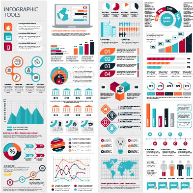 Business infographic elements main cover.
