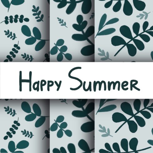 Happy Summer Pattern Set main image.