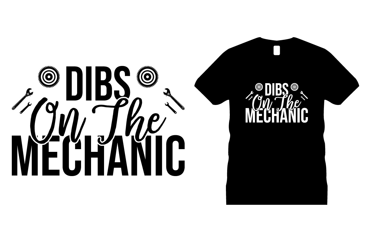 Mechanic Engineering T-shirt Design example preview.