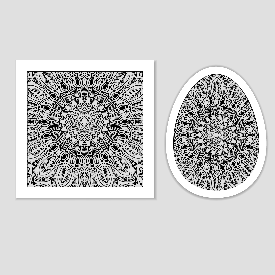 Mandala Background Design. Round Gradient Mandala Isolated Background Cover.