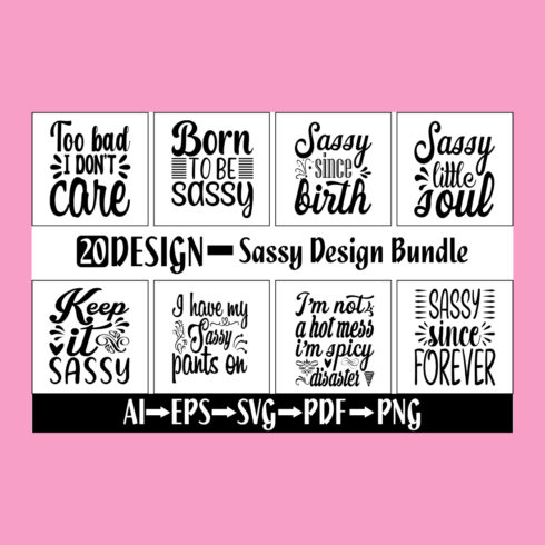 Sassy Design Bundle main cover