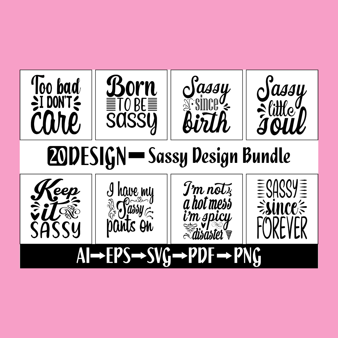 Sassy Design Bundle main cover