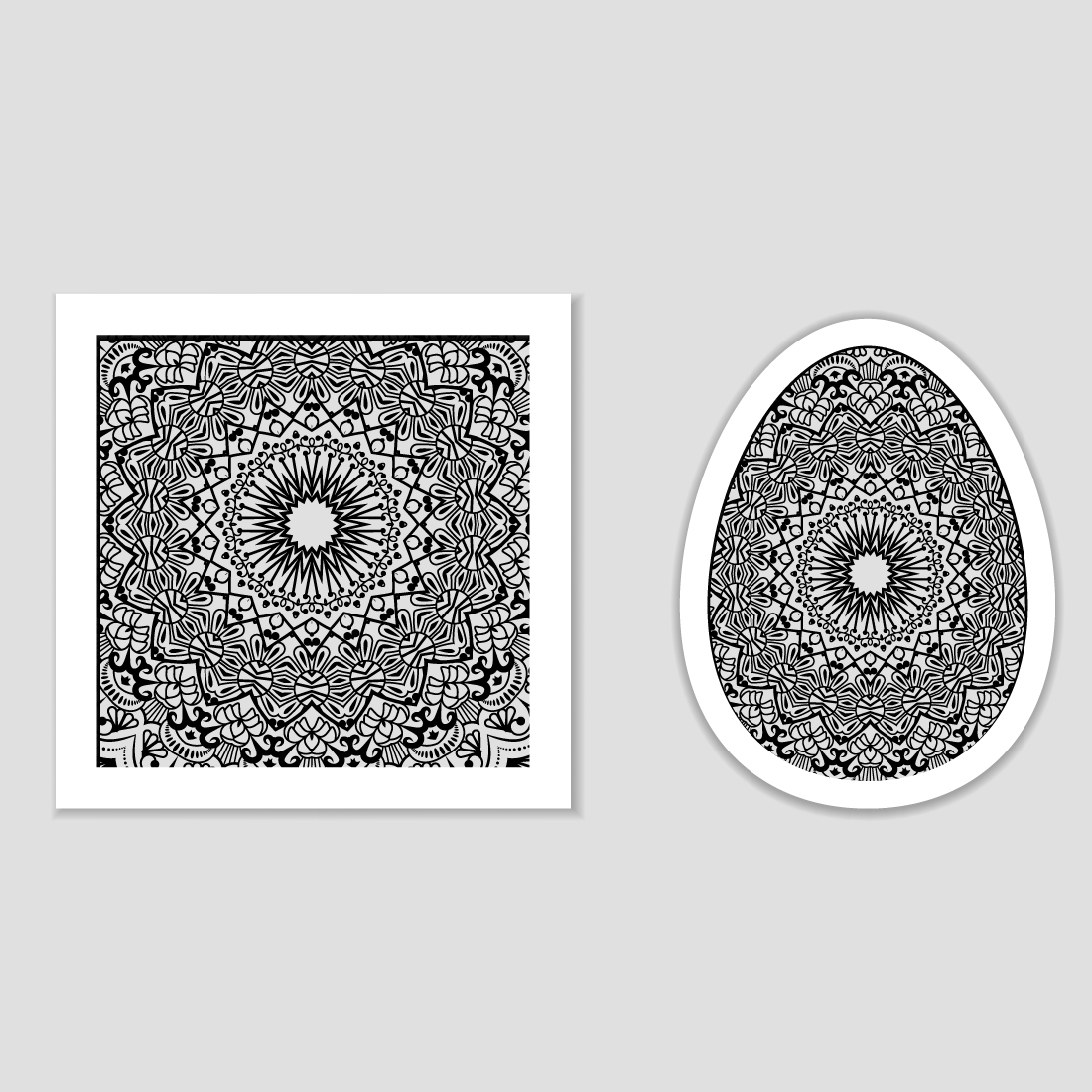 Mandala Pattern Design For Background, Scarf Pattern Texture For Print Cover.