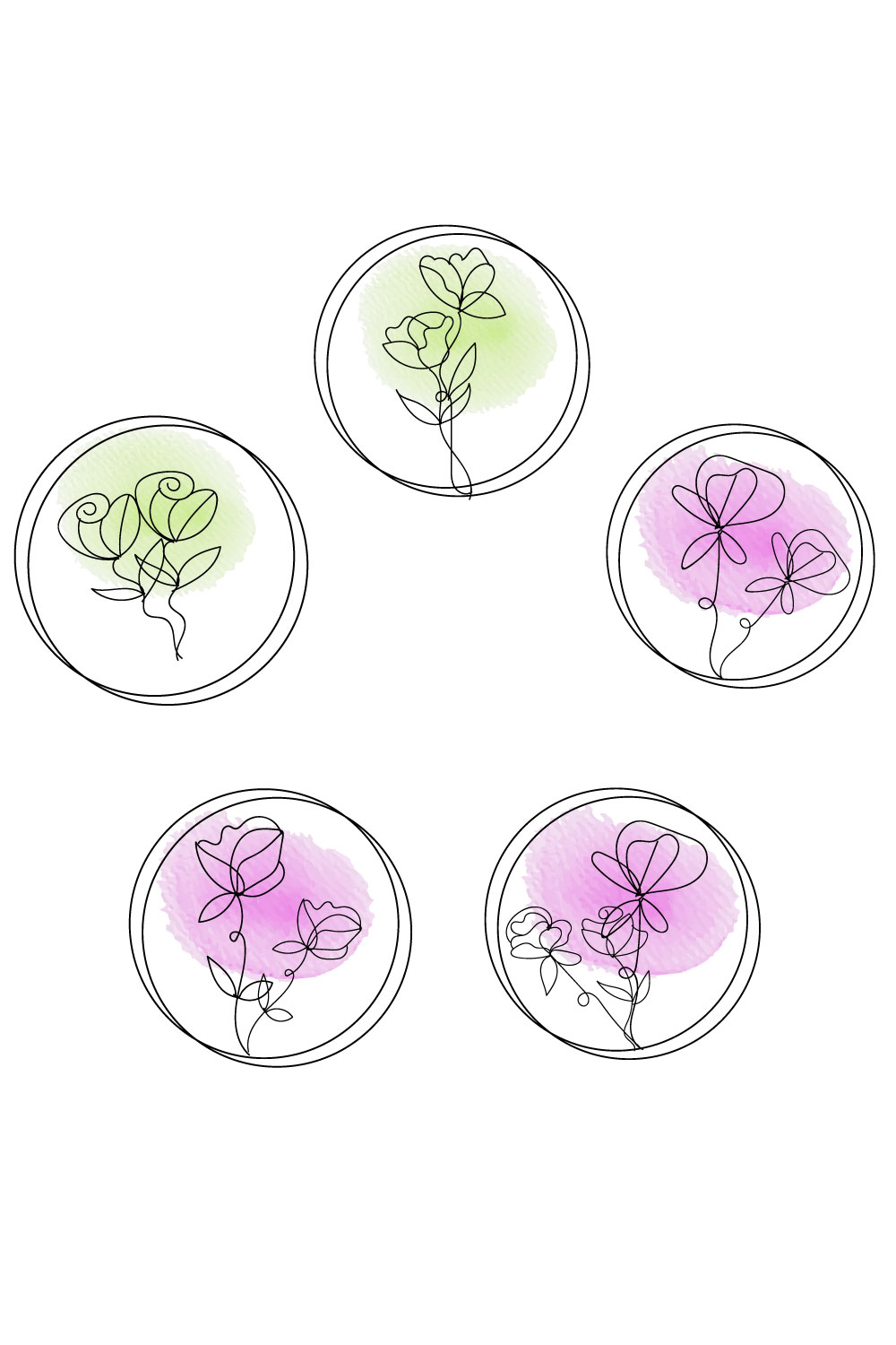 Ornament svg bundle pinterest preview image.