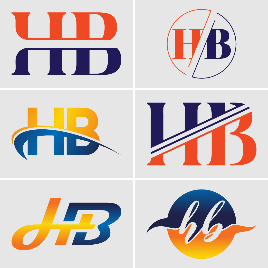 Colorful letter H B logo design vector. Modern... - Stock Illustration  [98608379] - PIXTA