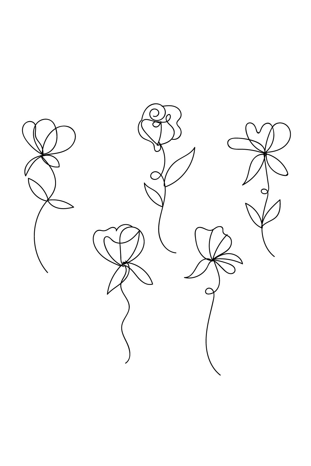 Free Rose SVG Download - Contemporary Line Drawn Roses & Sentiments -  CraftStash Inspiration