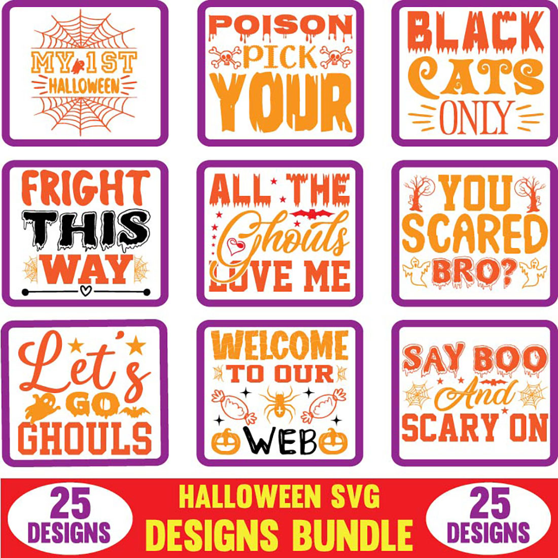 Halloween SVG Designs Bundle cover