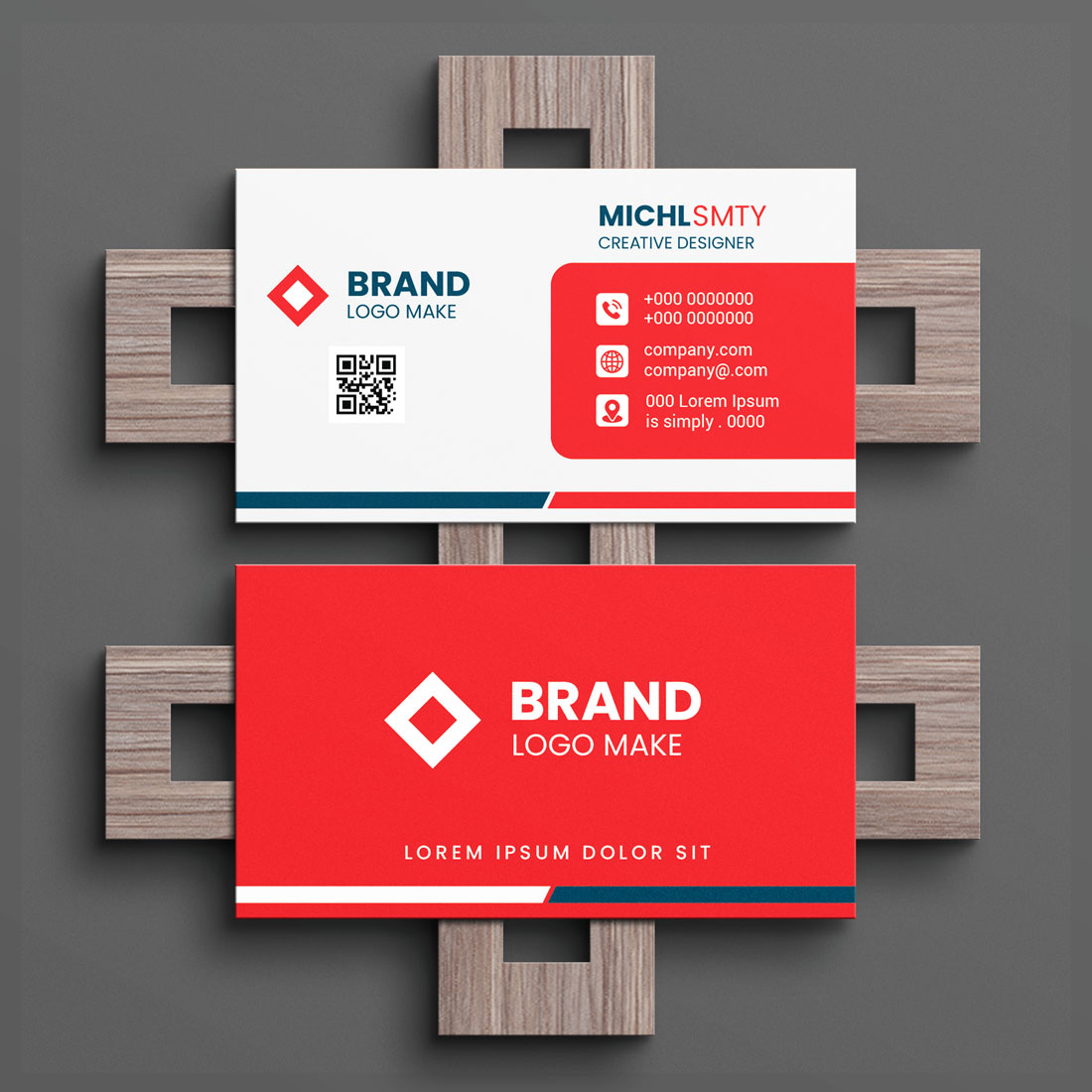 Preview for Creative Modern Corporate Business Card Design Template.