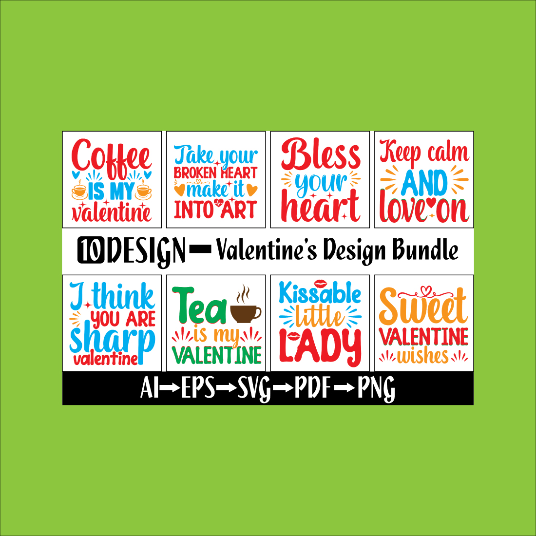 Valentines Design Bundle main cover