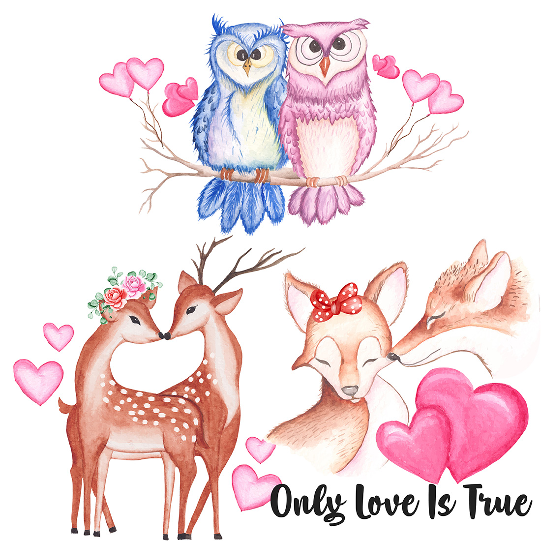 Valentines Day Animal Sublimation Bundle cover image.
