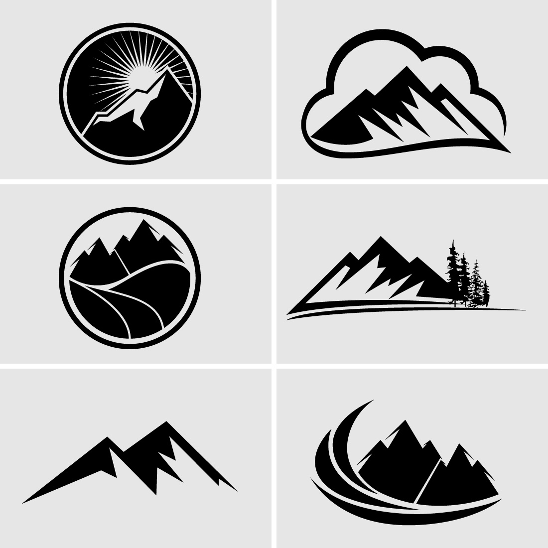 Mountain Logo Designs Concept cover