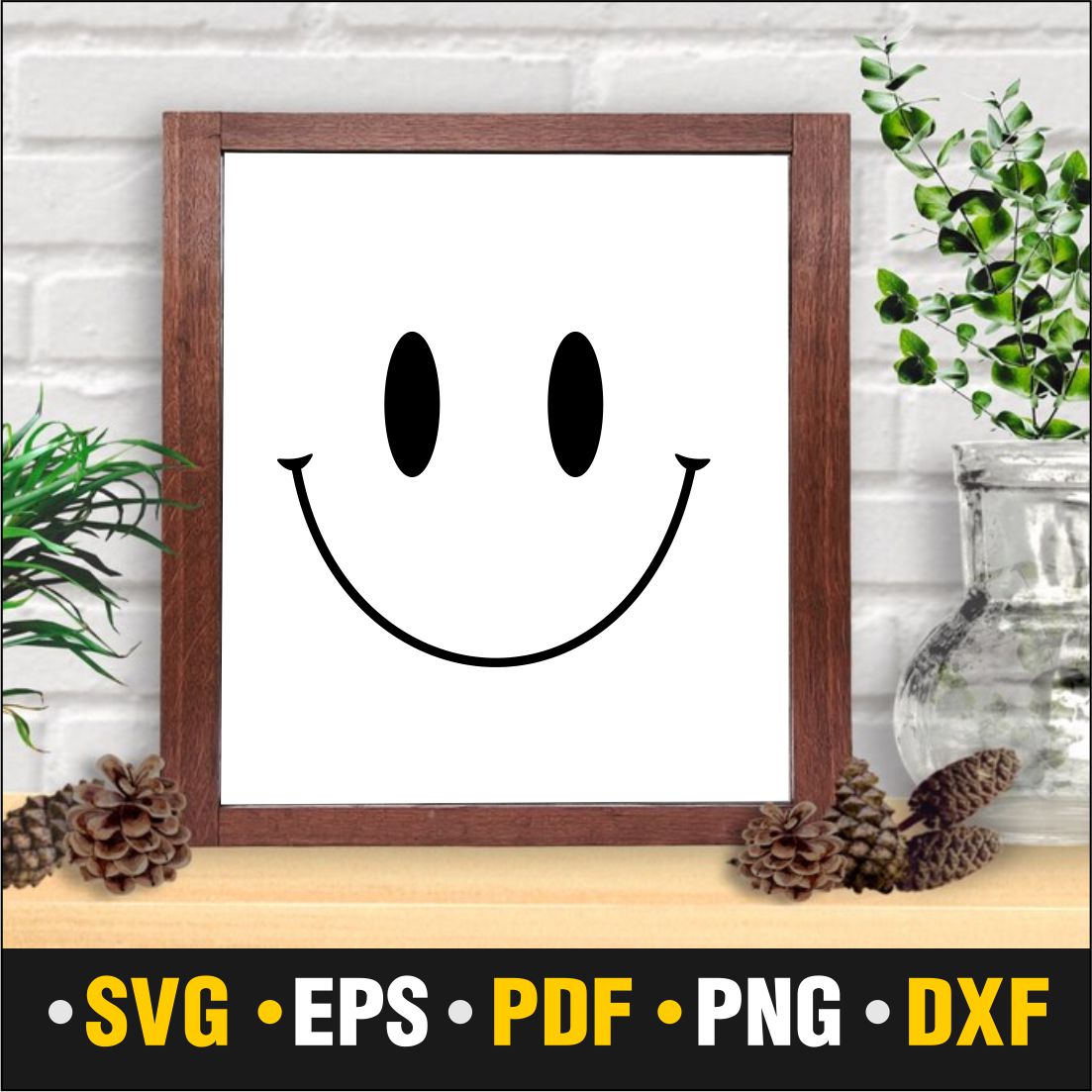 Smiley Face Sunglasses SVG Clipart, Smiley Face Silhouette Cut File, Vector Smiley  Face Sunglasses Svg Jpg Eps Pdf Png Dxf Download SC1236 -  Canada