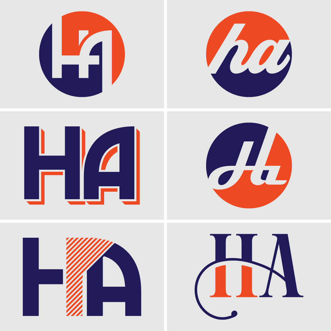 H A, HA Initial Letter Logo design vector template, Graphic