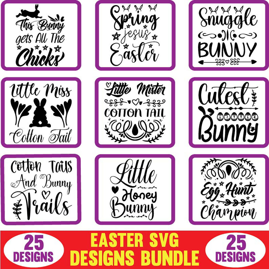 Easter SVG Designs Bundle cover