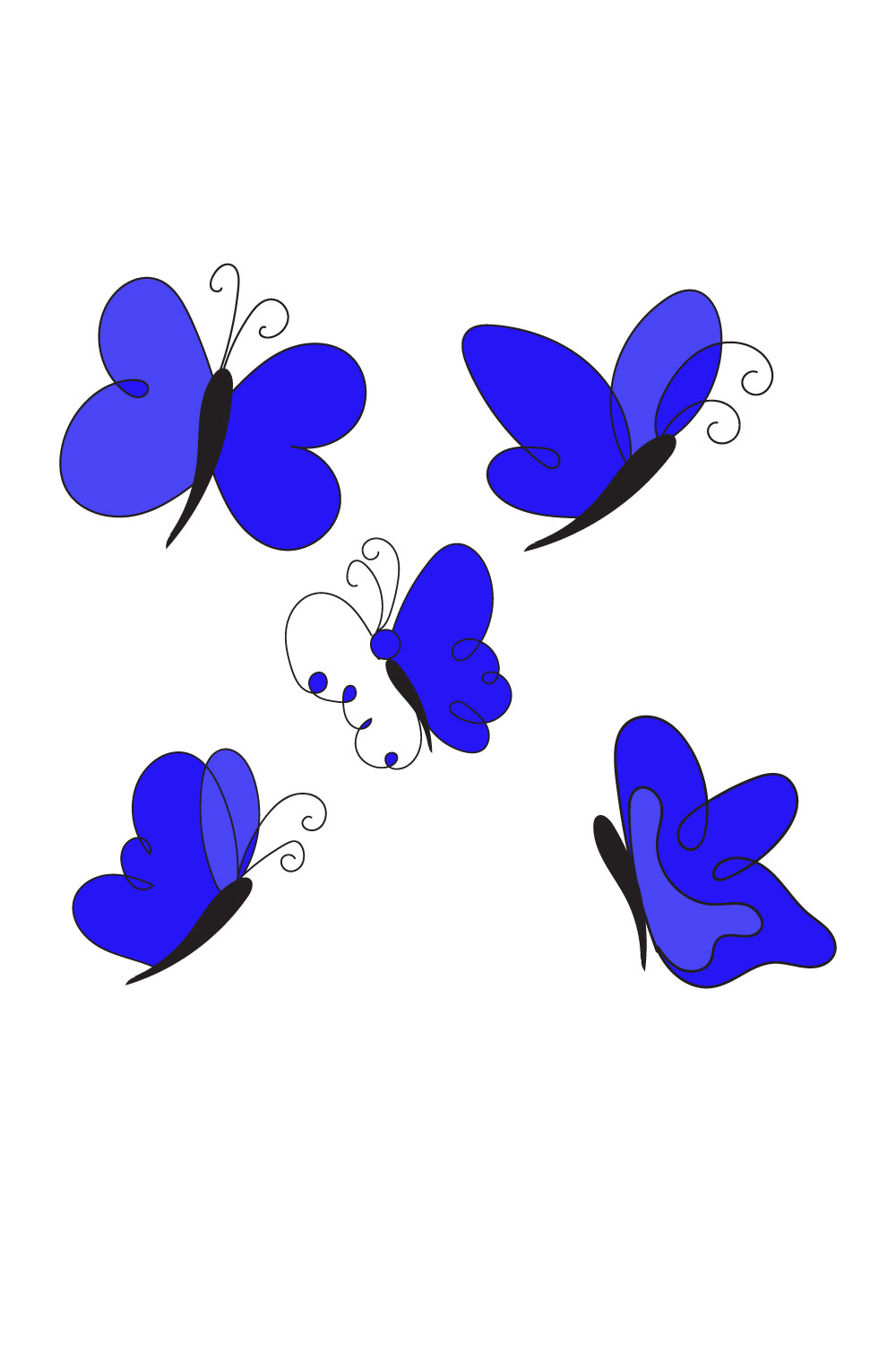 Butterfly svg bundle pinterest preview image.