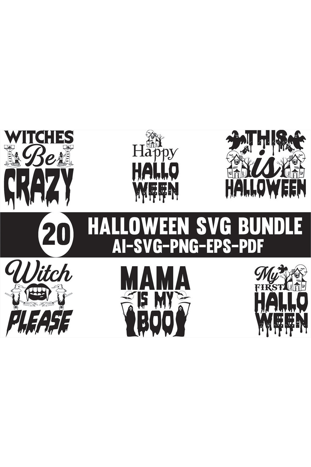 Halloween SVG Design Bundle - Pinterest.