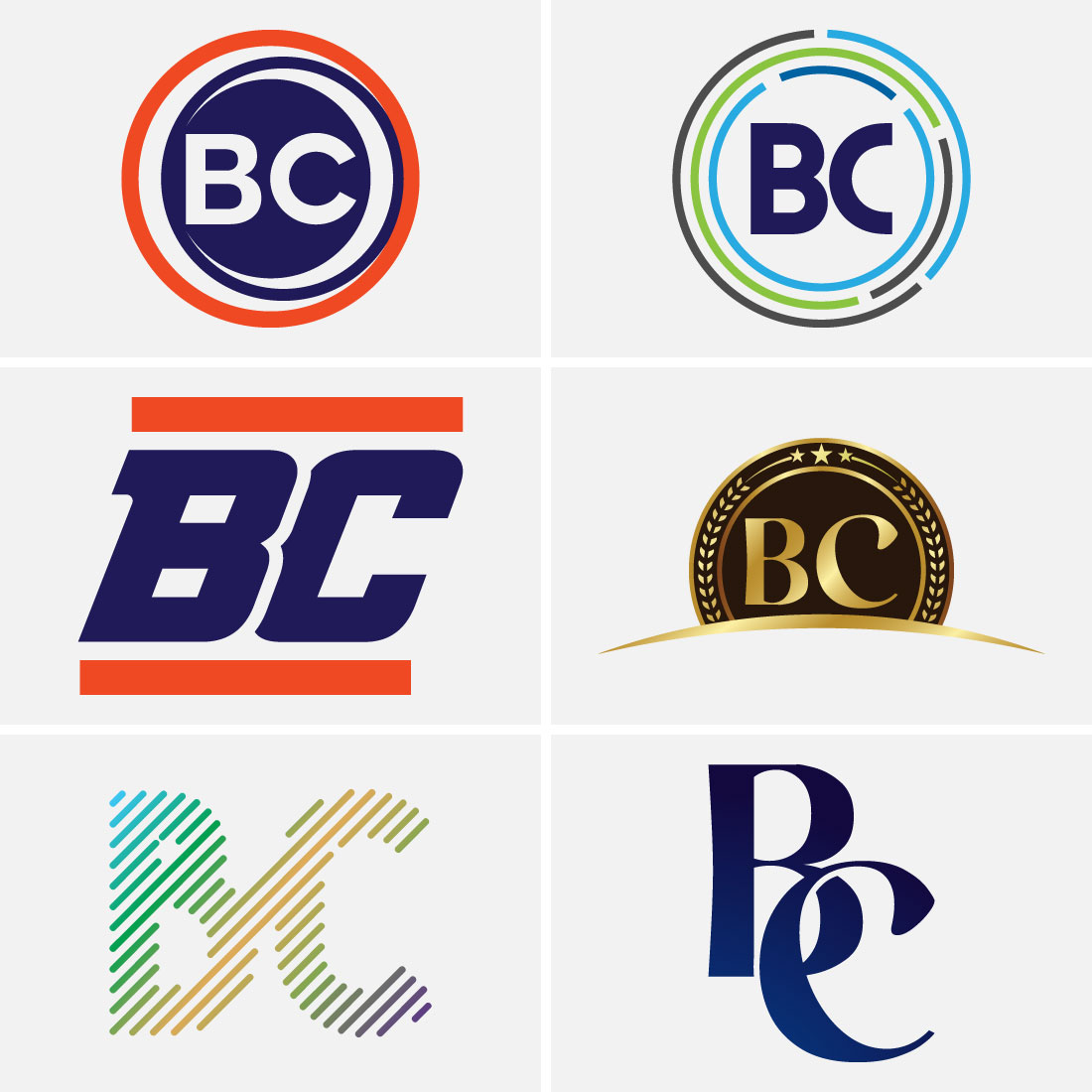 Letter BC Logo Design cover image.