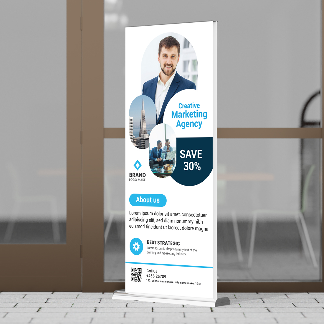 Corporate Business Roll Up Banner main image. image preview.