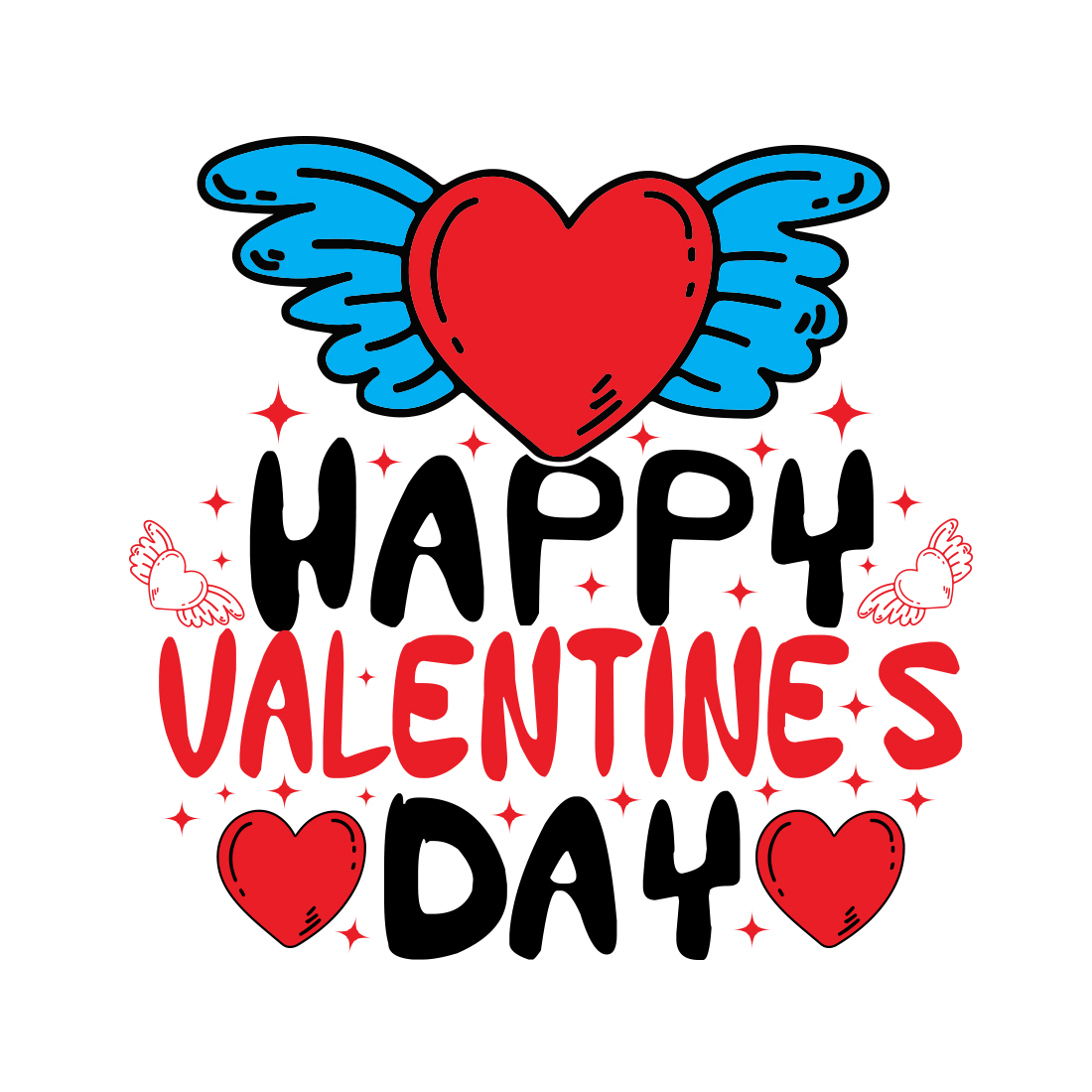 Happy Valentine's T-shirt image cover.