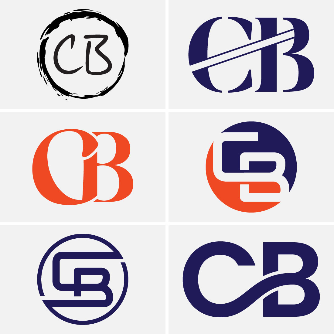 C B Initial Letter Logo Design, Graphic Alphabet Symbol for Corporate Business Identity cover image.