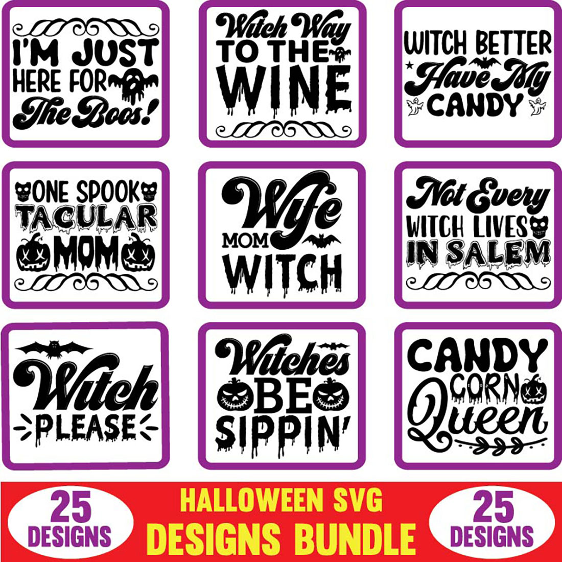 Halloween SVG Designs Bundle cover