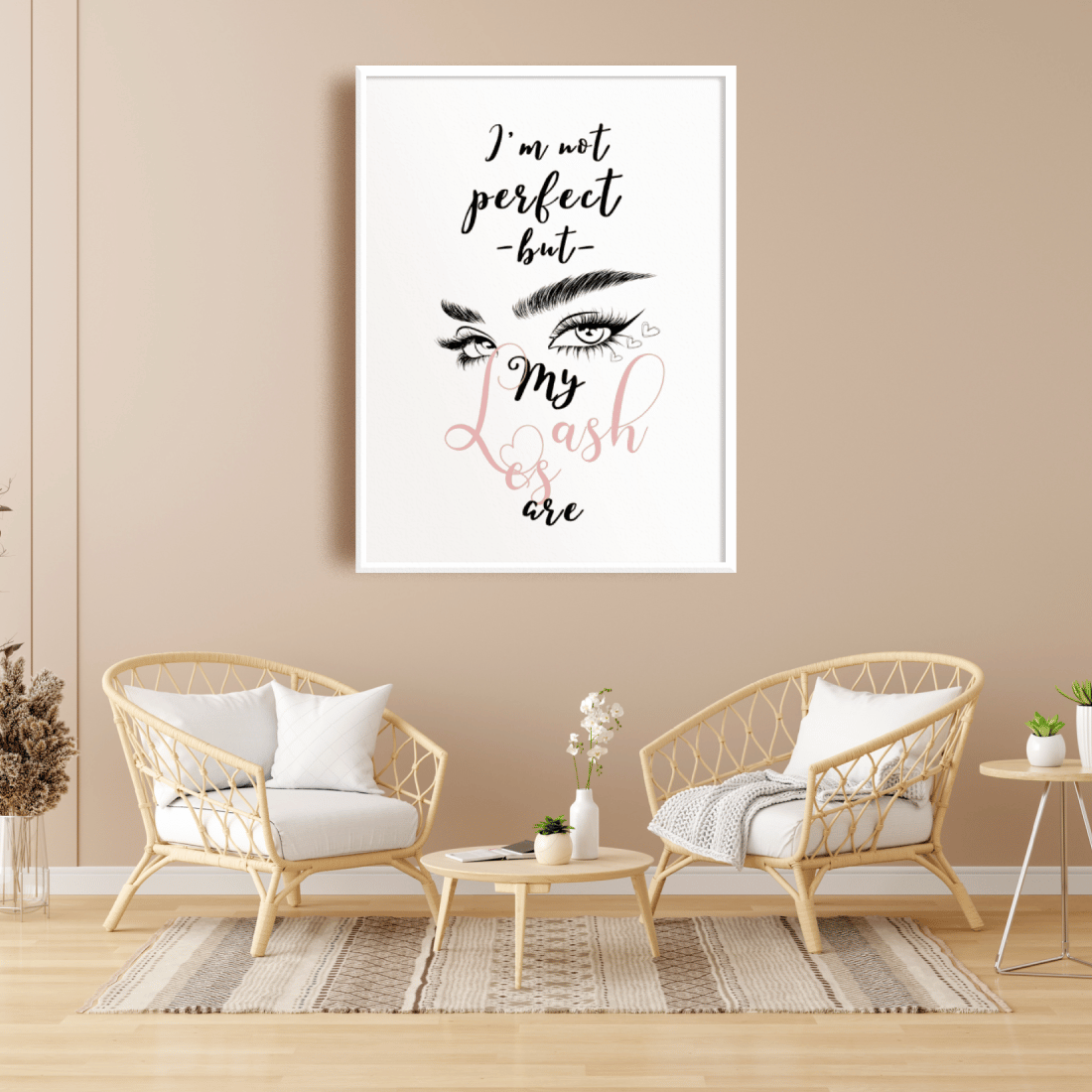 My Lashes Are Perfect Printable Wall Art cover image.