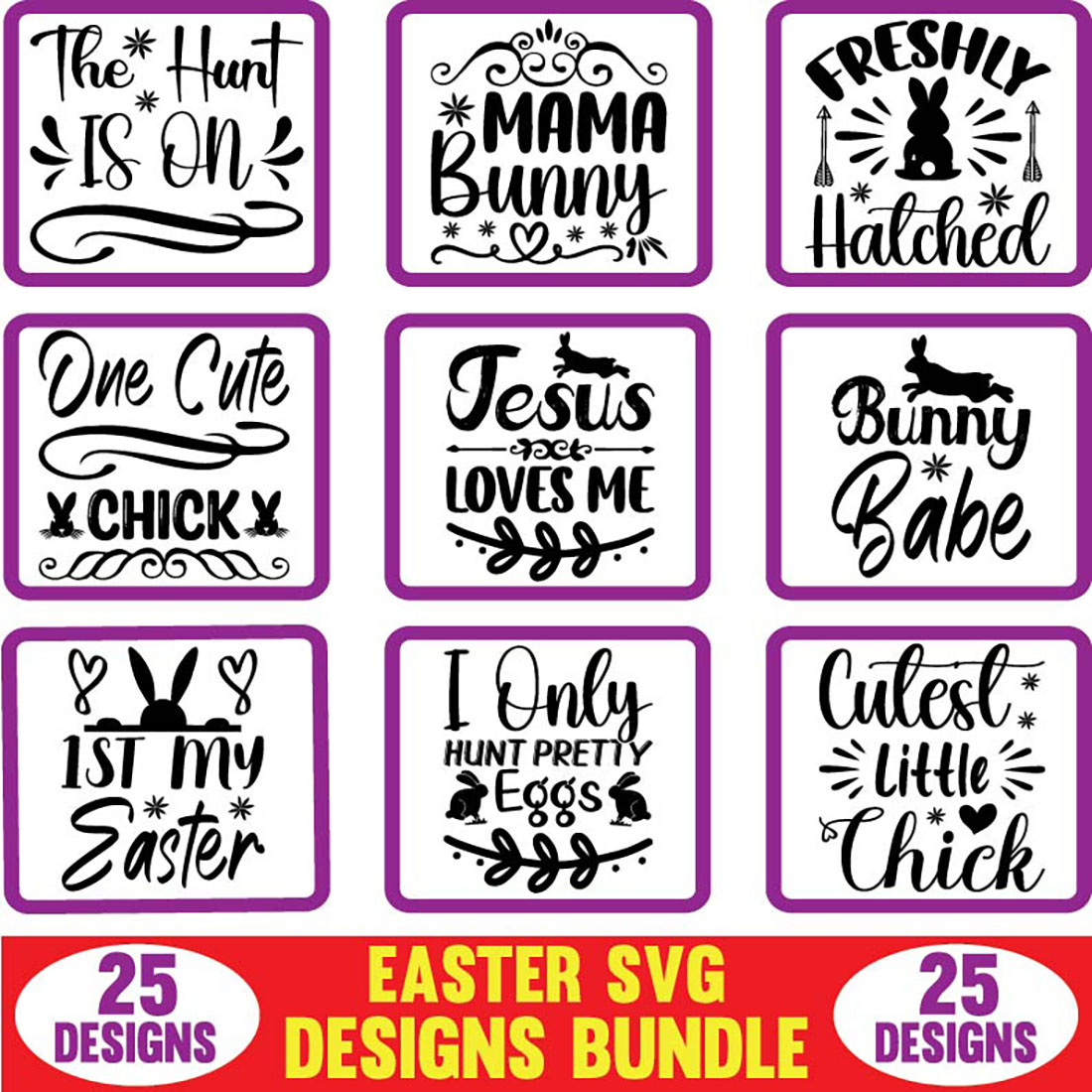 Easter SVG Designs Bundle cover