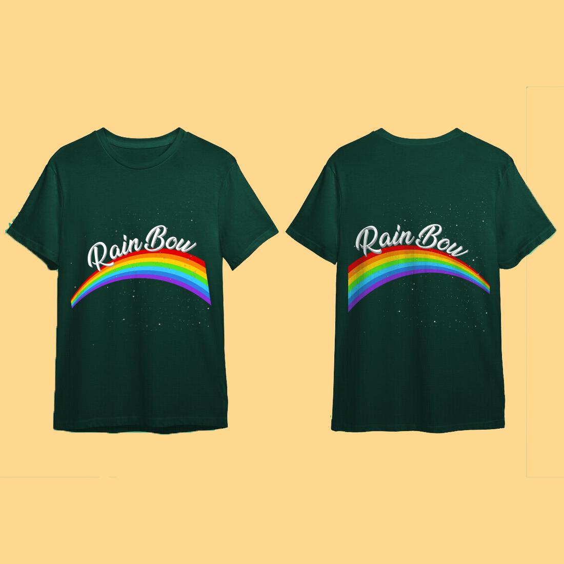 T-shirt Rainbow Graphics Design cover image.