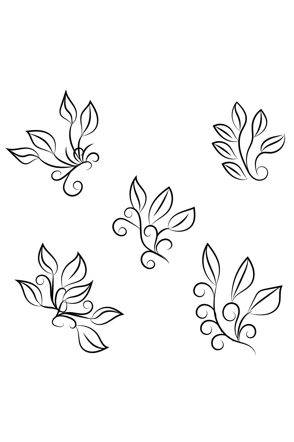 Leaf Ornament Bundle SVG Pinterest.