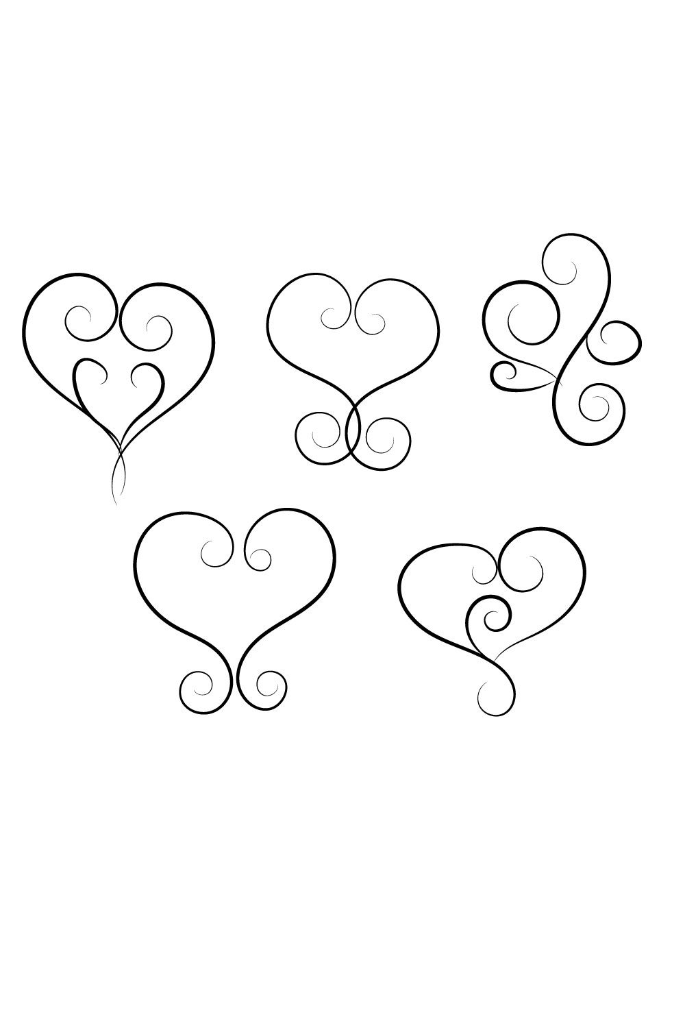 Valentine Love Ornament Design SVG Bundle Pinterest.