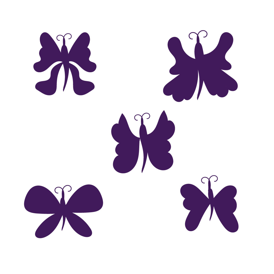 Butterfly Line Flat Art Bundle cover