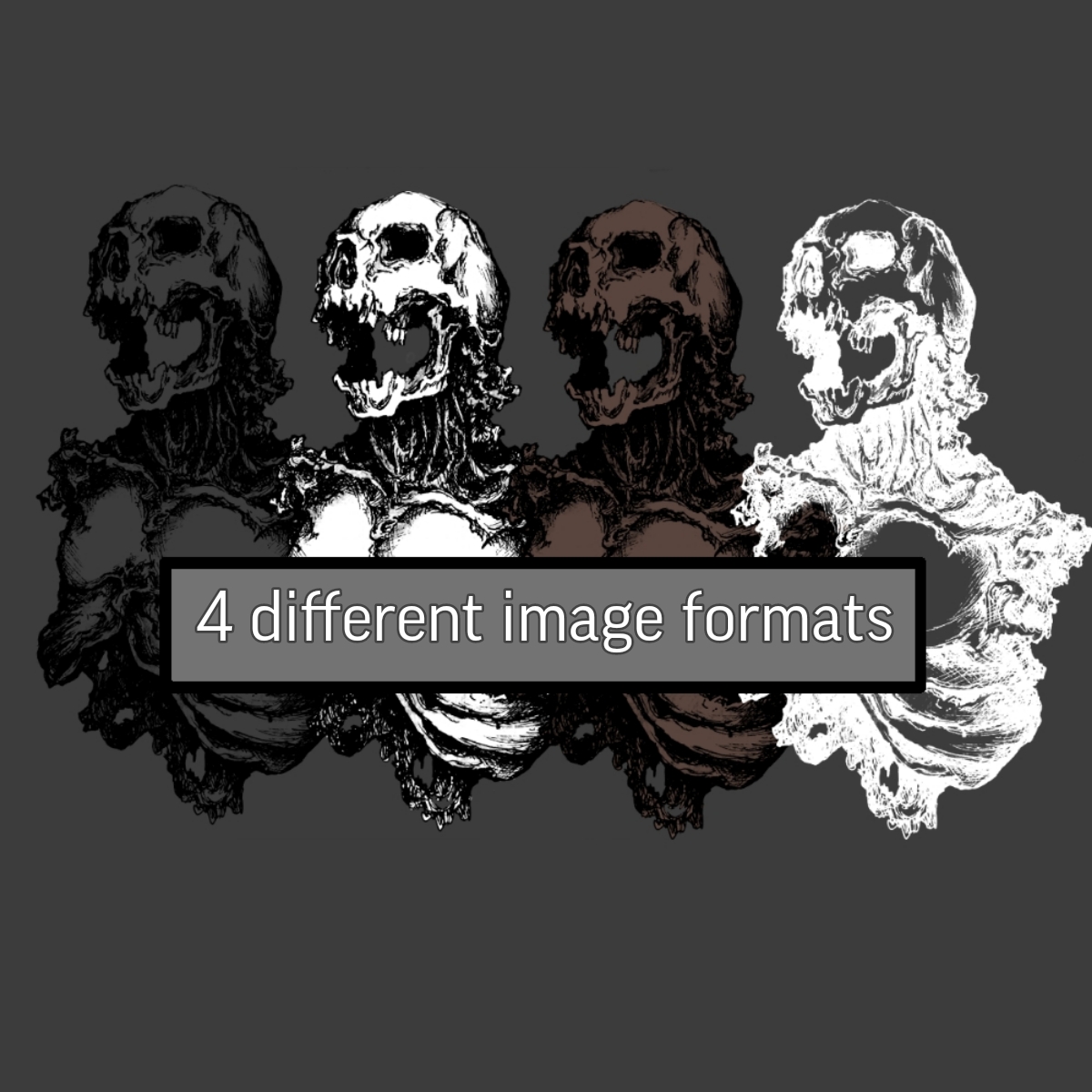 Skull Creature. Dark Style Image cover image.
