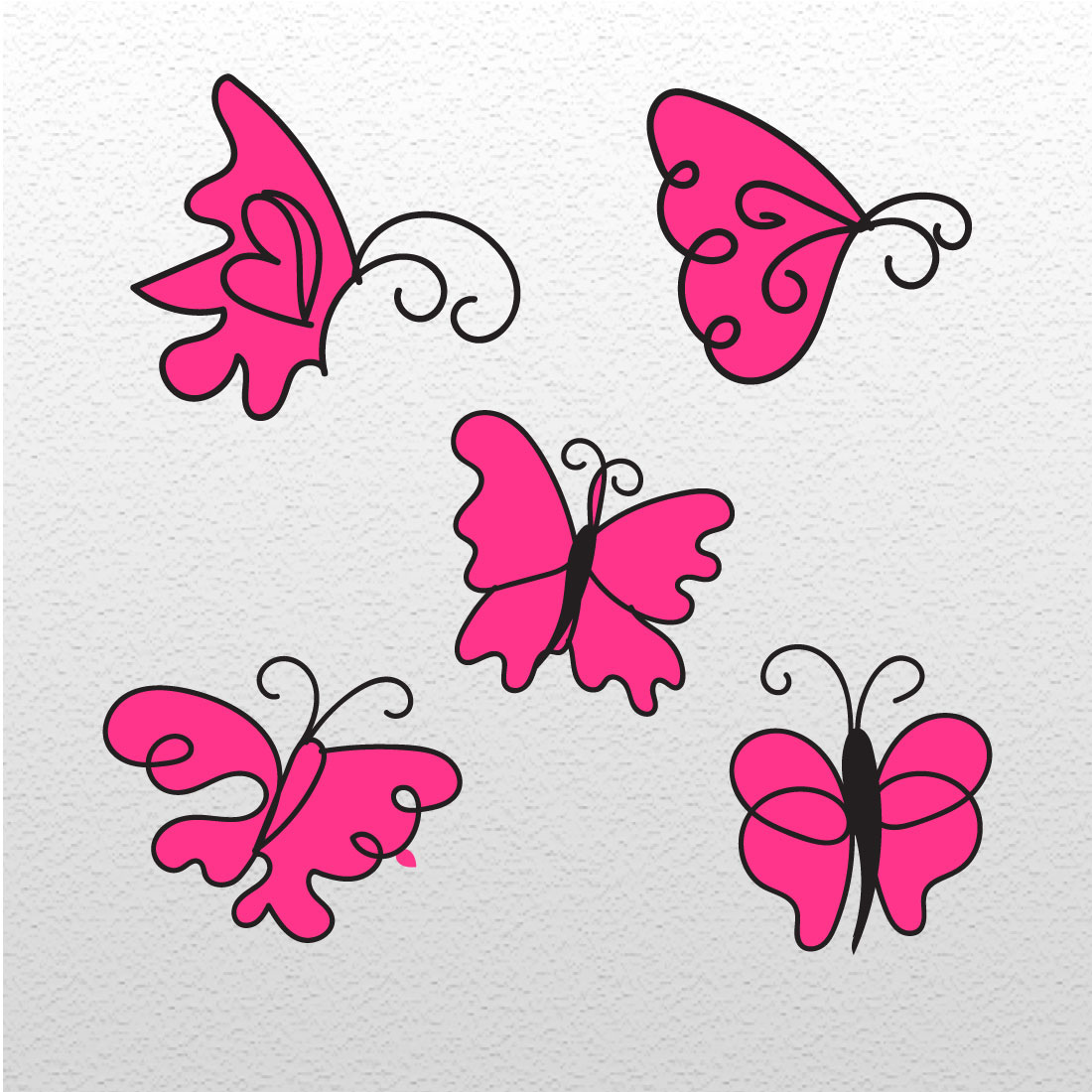 Butterfly Liner Art Design cover