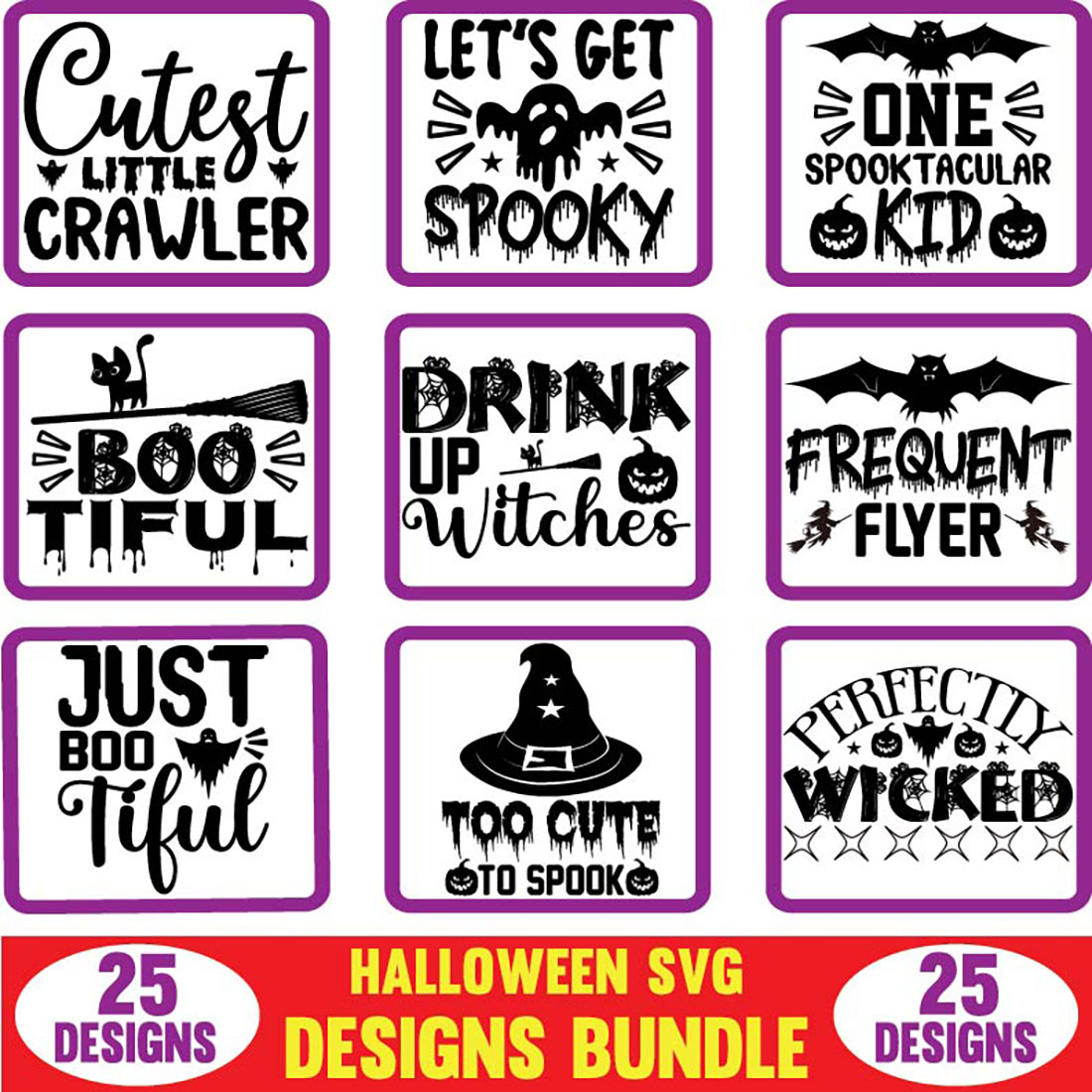 Halloween SVG Designs Bundle cover